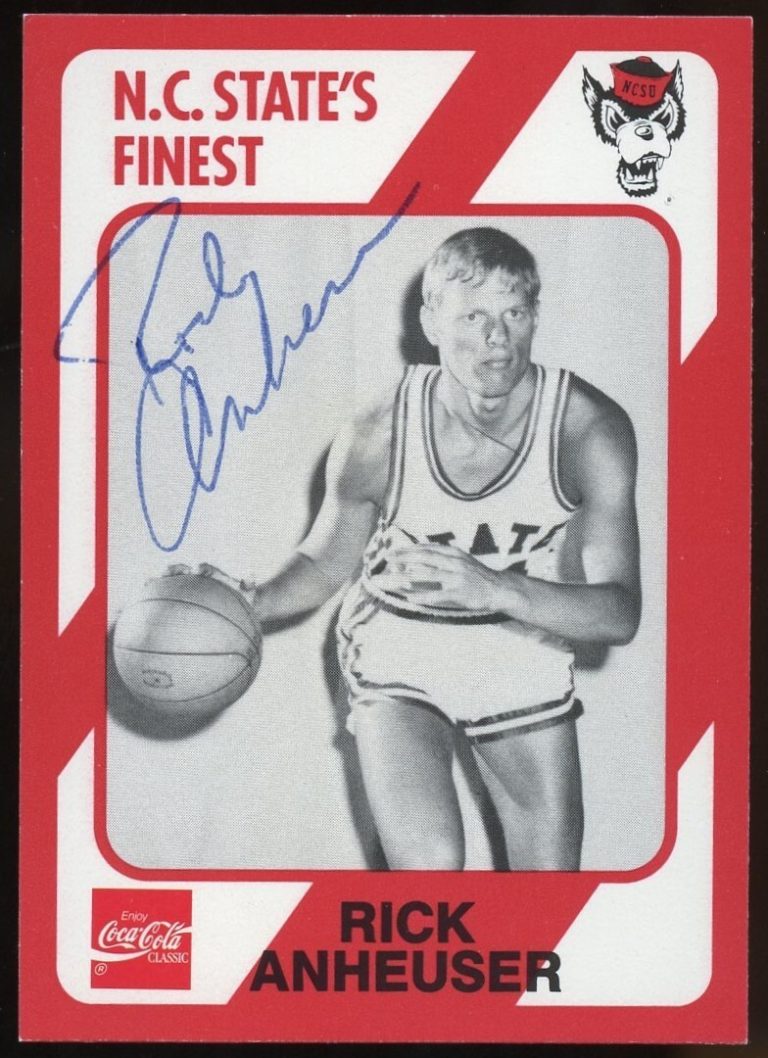 Rick Anheuser #3 signed autograph auto N.C. States Finest Collegiate Card