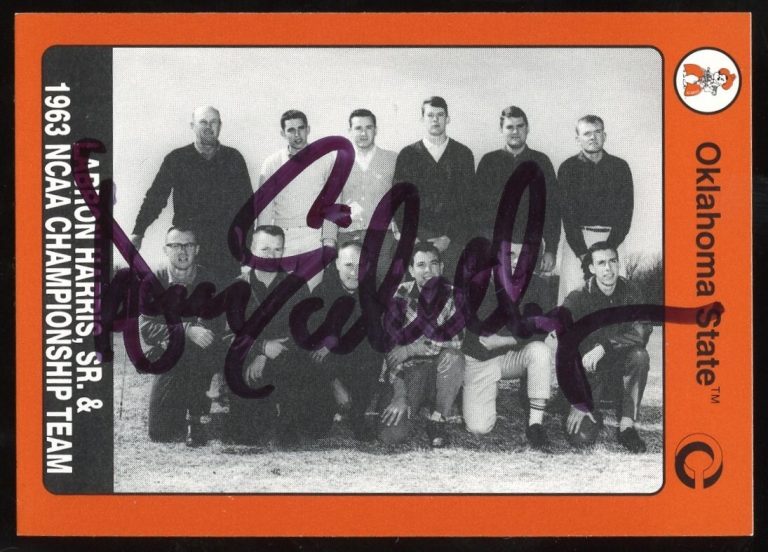 Dave Eichelberger signed autograph Oklahoma State Collegiate Collection Card