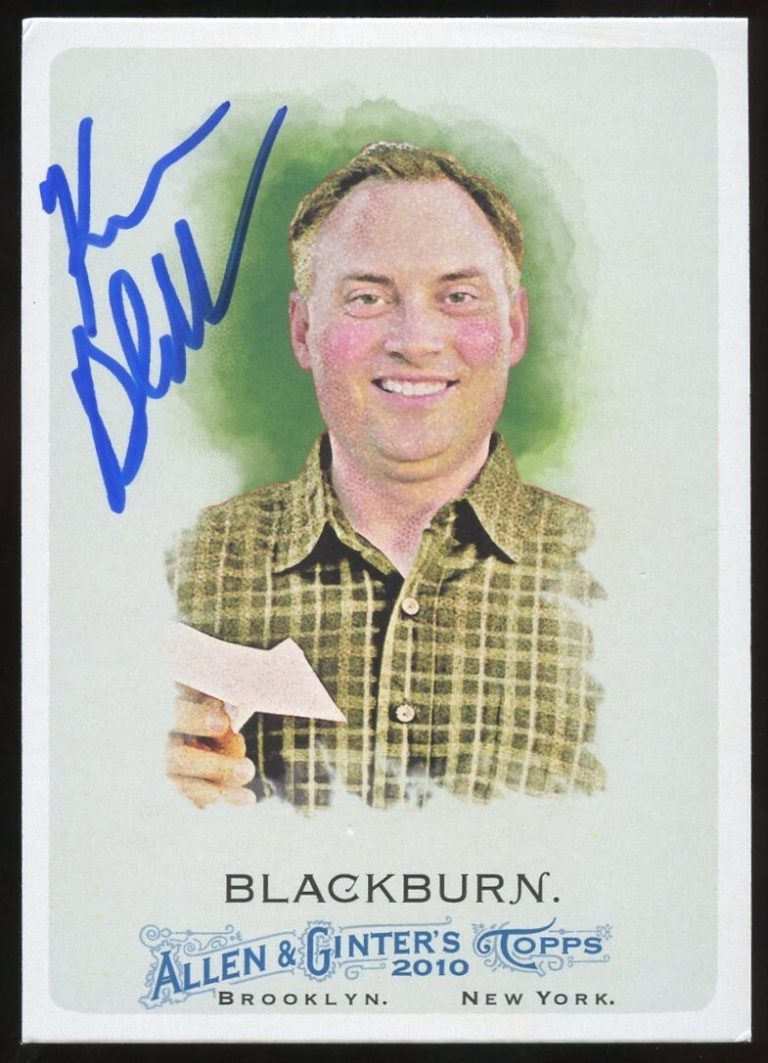 Ken Blackburn #135 signed autograph auto 2010 Topps Allen & Ginter's Card