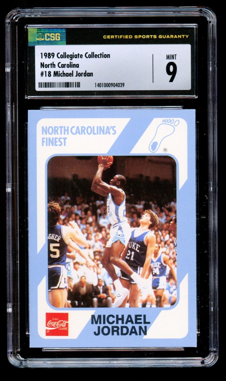 Michael Jordan #18 Collegiate Collection 1989 North Carolina Basketball CSG 9