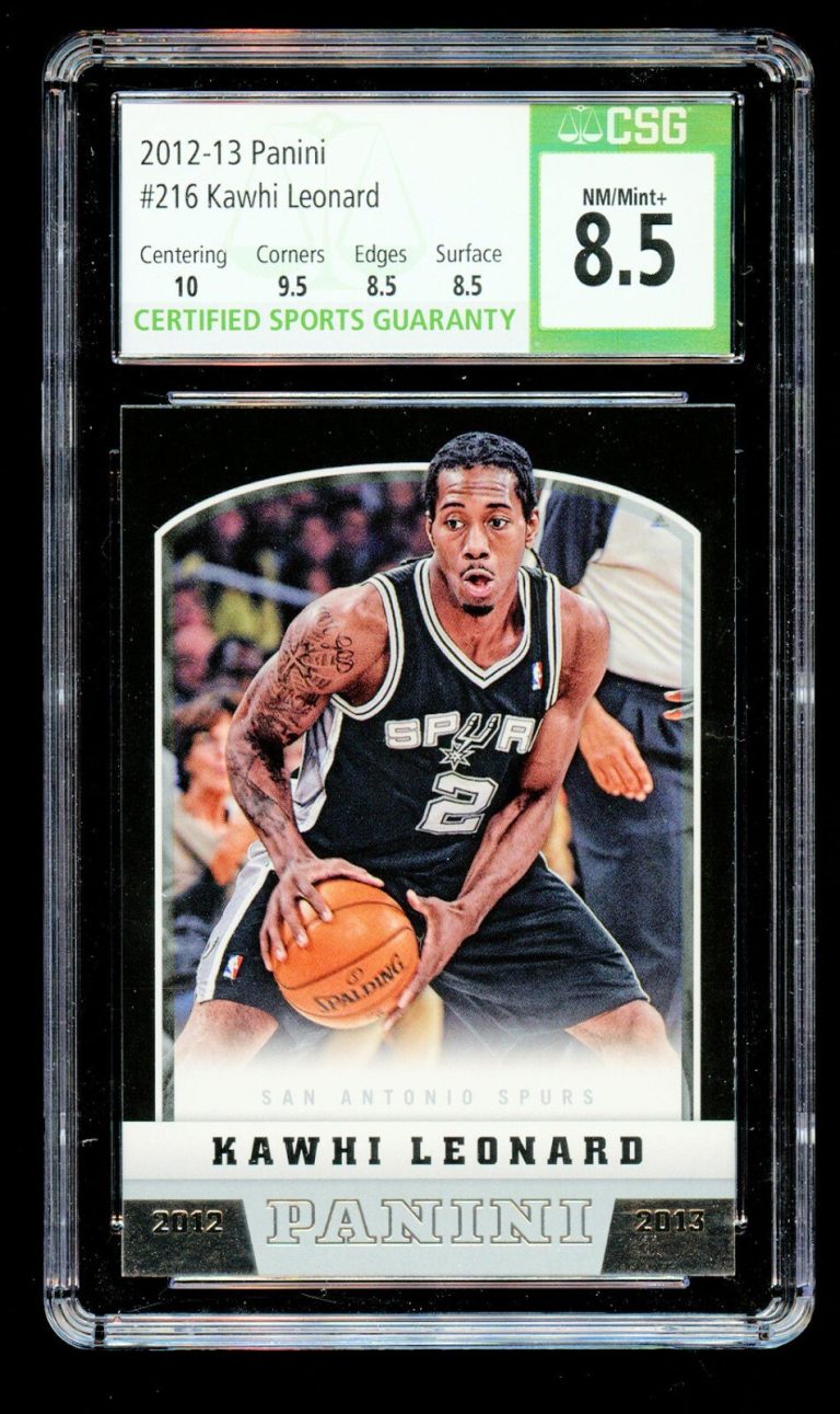 Kawhi Leonard #216 Panini 2012-13 Basketball ROOKIE Card CSG 8.5