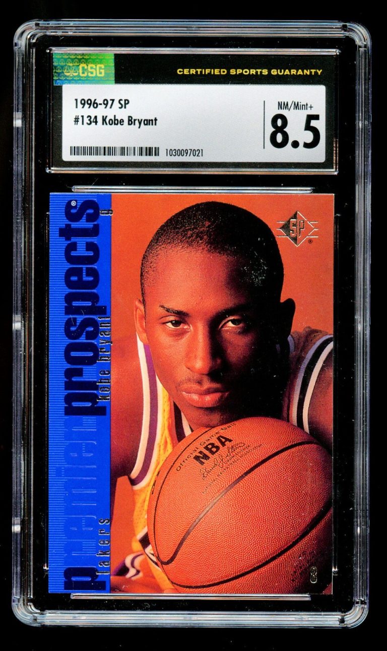 Kobe Bryant #134 Upper Deck SP 1996-97 ROOKIE Basketball Card CSG 8.5