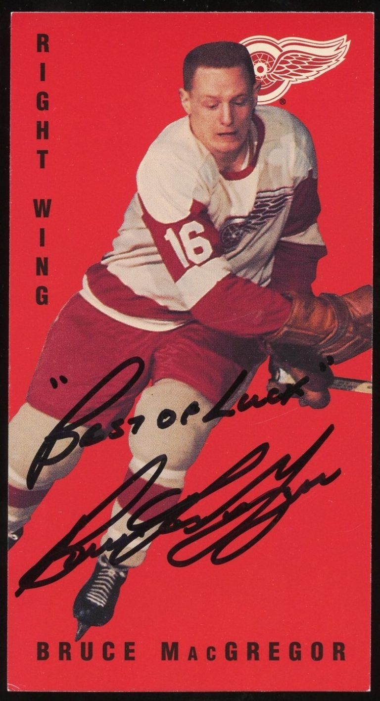 Bruce MacGregor #47 signed autograph 1994 Parkhurst Card Tall Boy Trading Card