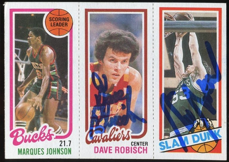 Dave Robisch & Rick Robey signed autograph auto 1980-81 Topps Basketball Card