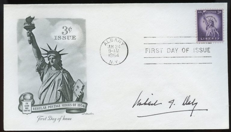 Michael Daly d2008 signed autograph FDC Medal of Honor Recipient US Army WWII
