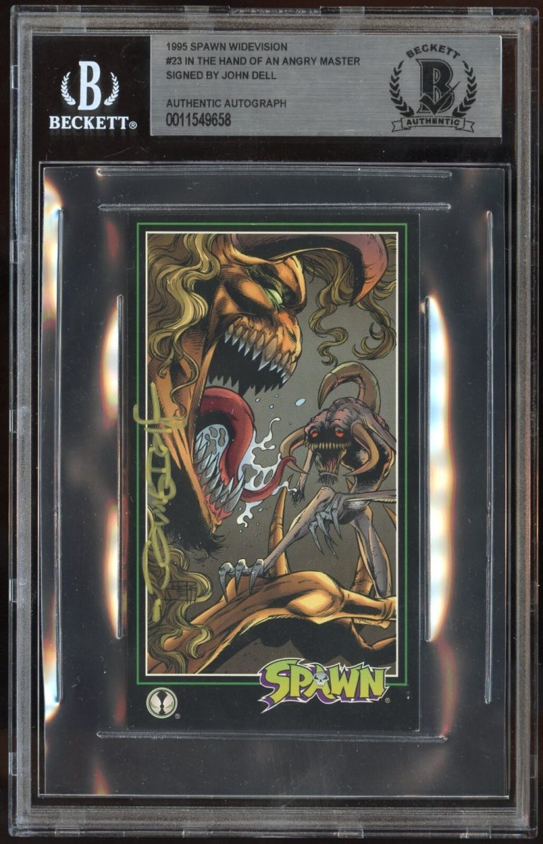 John Dell signed autograph 1995 SPAWN WIDEVISION #23 In The Hand of Angry Master