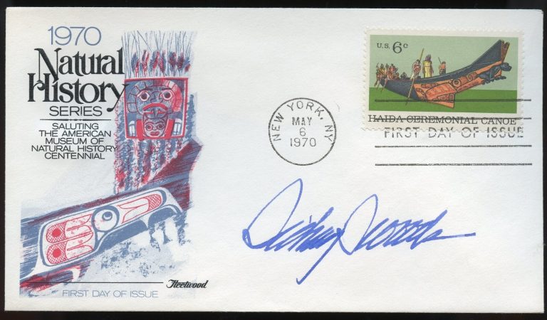 Sidney S. Woods d1989 signed autograph auto First Day Cover WWII ACE USAAF