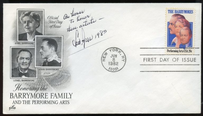 Lew Ayres d1996 signed autograph American Actor Doctor Kildare Postal Cover FDC