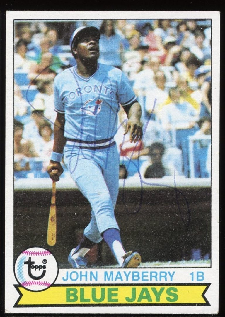 John Mayberry #380 signed autograph auto 1979 Topps Baseball Trading Card