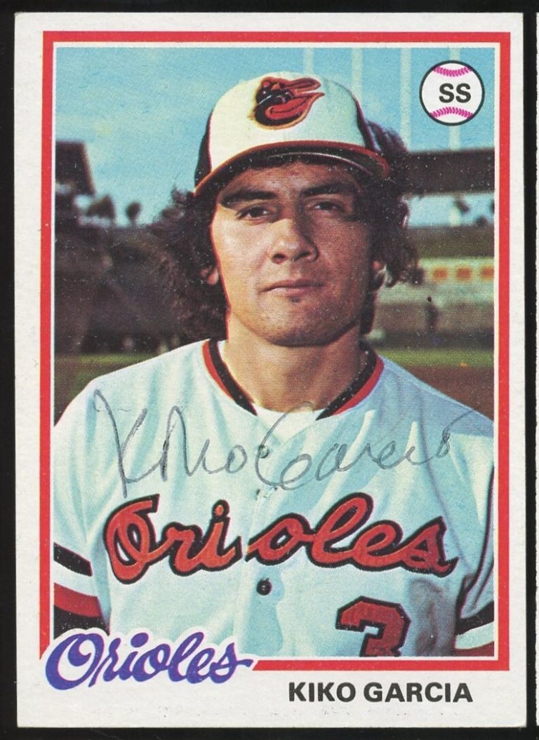 Kiko Garcia #287 signed autograph auto 1978 Topps Baseball Trading Card