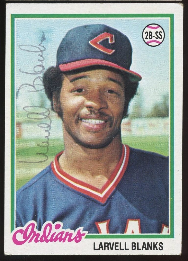Larvell Blanks #61 signed autograph auto 1978 Topps Baseball Trading Card