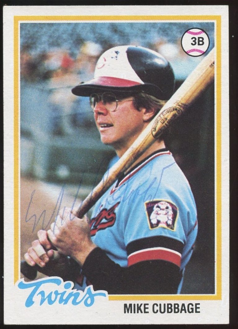 Mike Cubbage #219 signed autograph auto 1978 Topps Baseball Trading Card