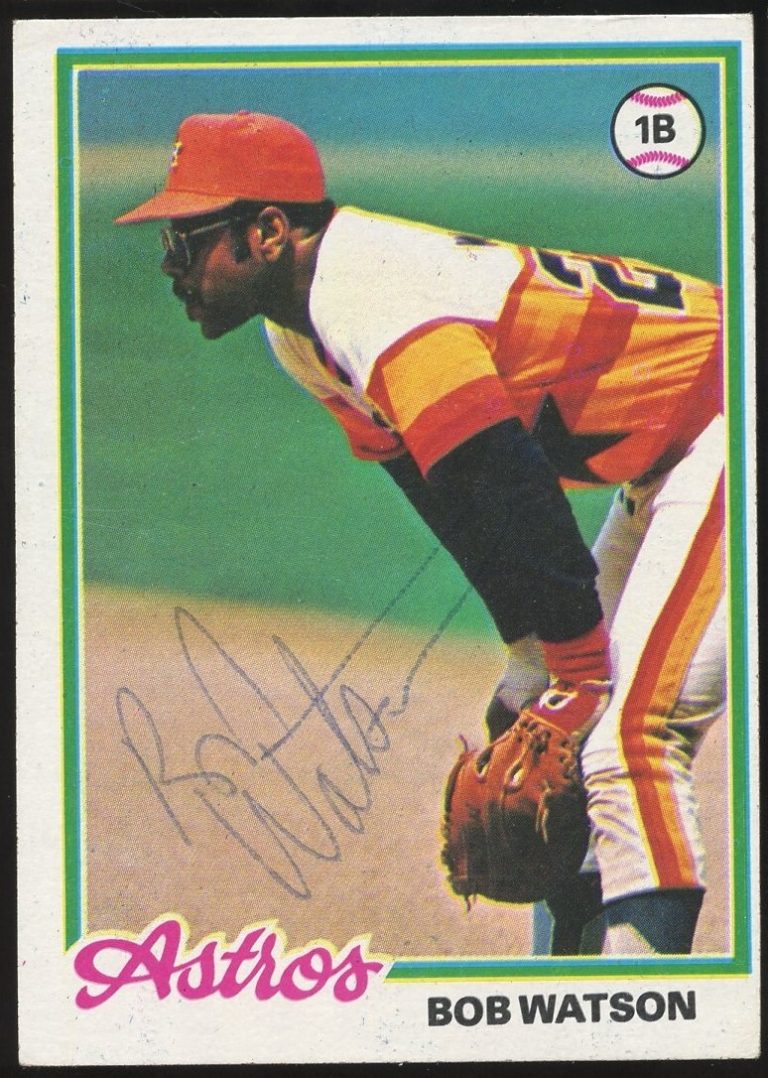 Bob Watson #330 signed autograph auto 1978 Topps Baseball Trading Card