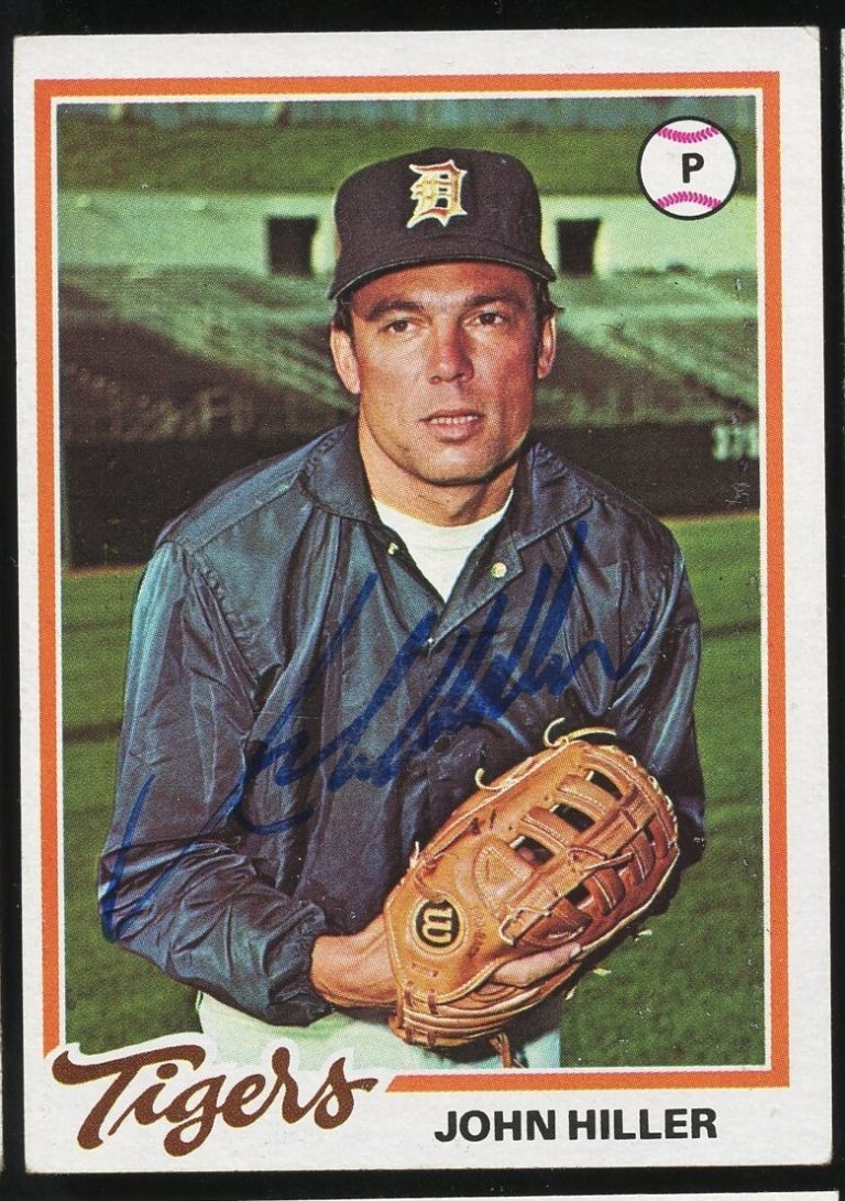 John Hiller #258 signed autograph auto 1978 Topps Baseball Trading Card