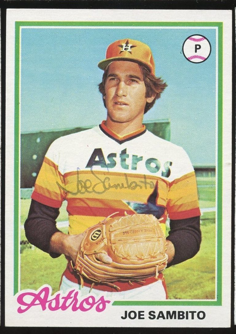 Joe Sambito #498 signed autograph auto 1978 Topps Baseball Trading Card