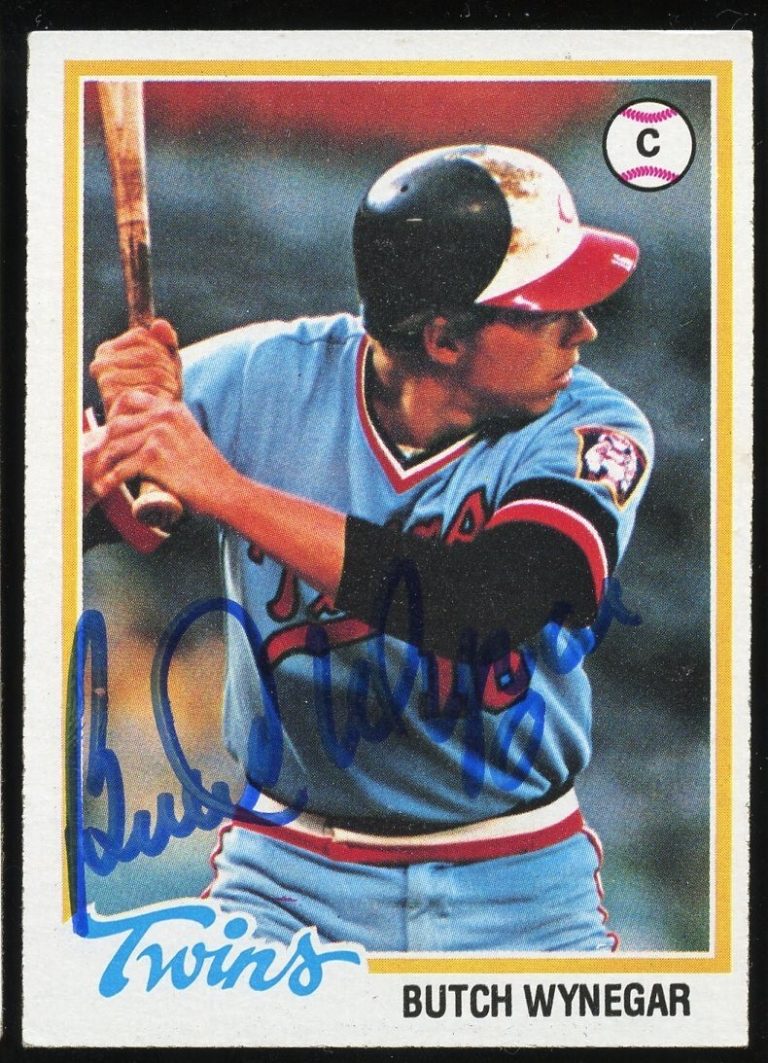 Butch Wynegar #555 signed autograph auto 1978 Topps Baseball Trading Card