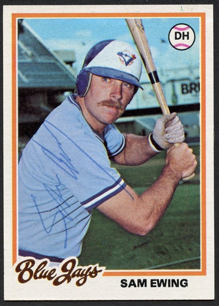 Sam Ewing #344 signed autograph auto 1978 Topps Baseball Trading Card