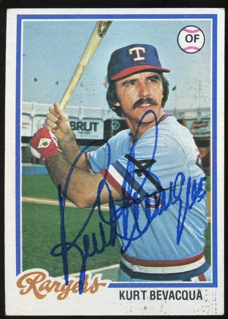 Kurt Bevacqua #725 signed autograph auto 1978 Topps Baseball Trading Card