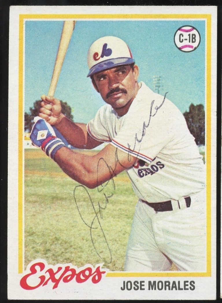 Jose Morales #374 signed autograph auto 1978 Topps Baseball Trading Card