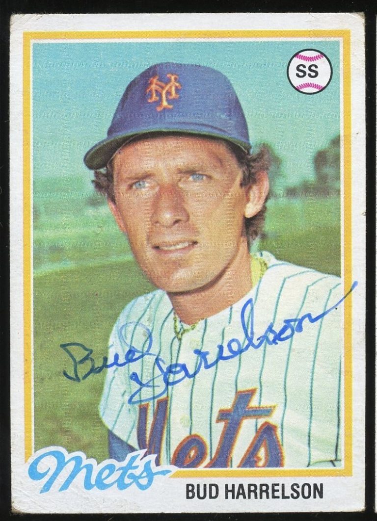 Bud Harrelson #403 signed autograph auto 1978 Topps Baseball Trading Card