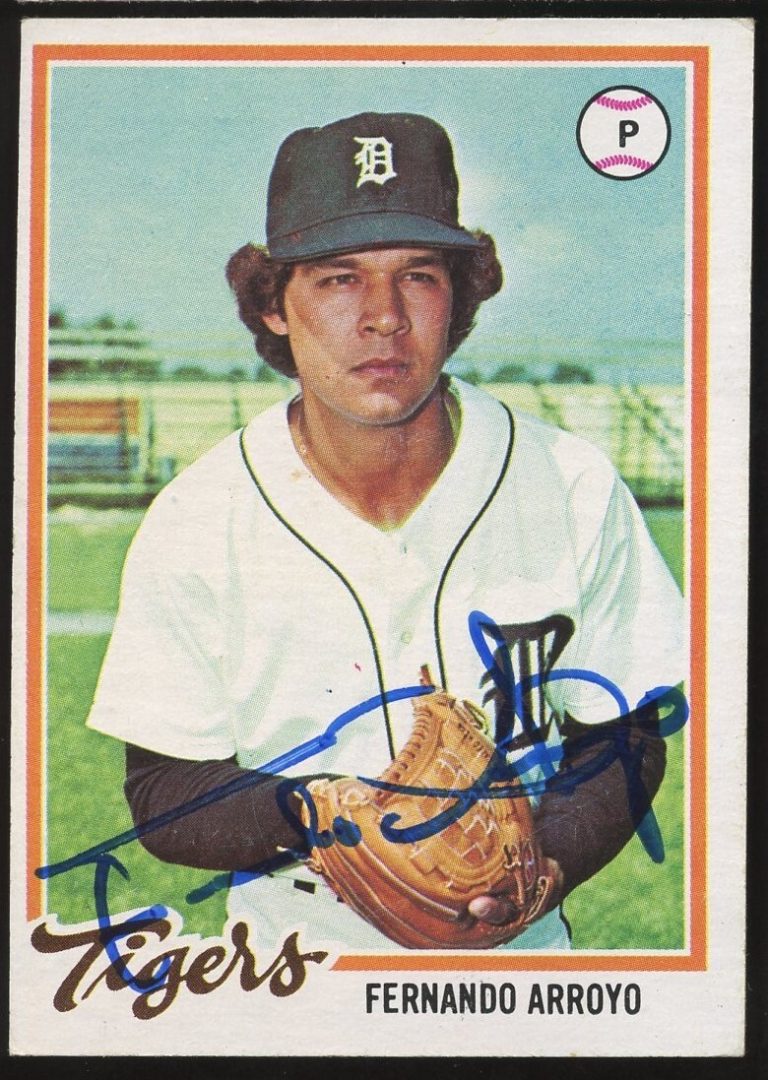 Fernando Arroyo #607 signed autograph auto 1978 Topps Baseball Trading Card