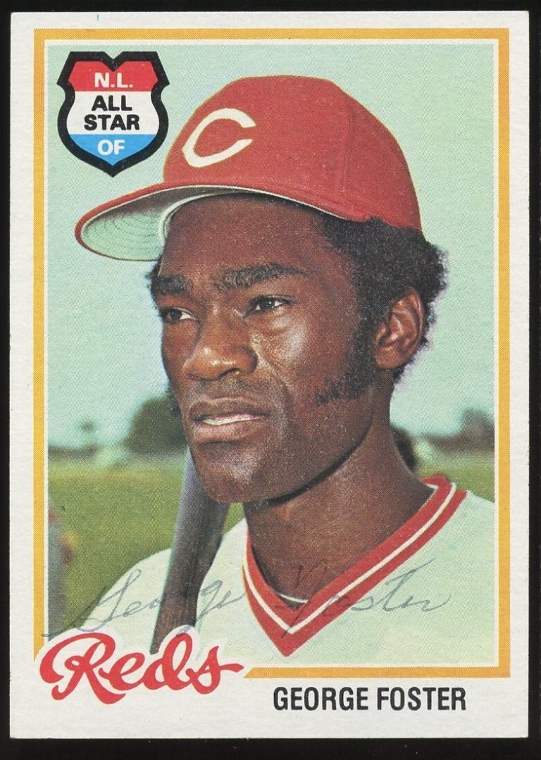 George Foster #500 signed autograph auto 1978 Topps Baseball Trading Card
