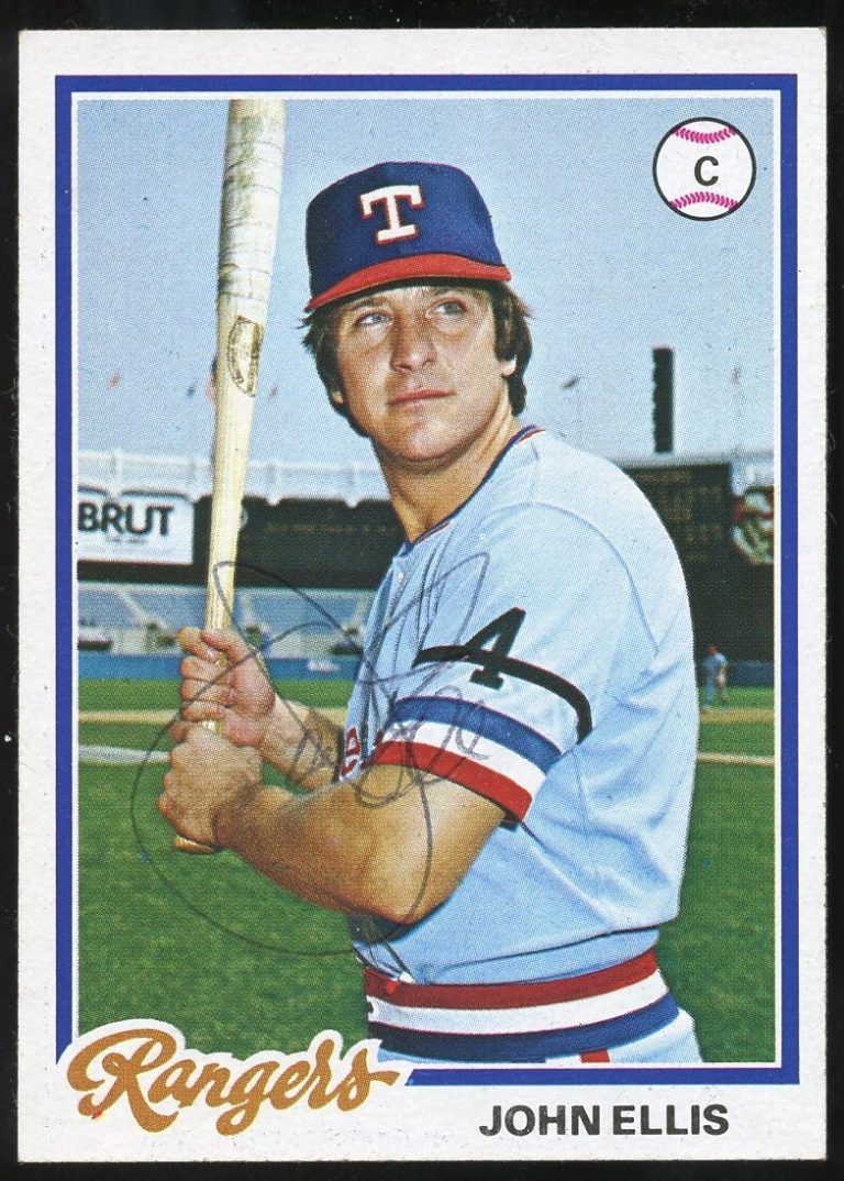 John Ellis #438 signed autograph auto 1978 Topps Baseball Trading Card