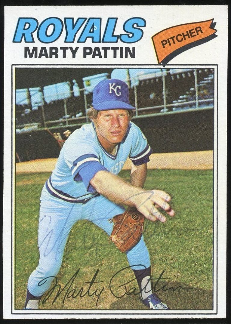 Marty Pattin #658 signed autograph auto 1977 Topps Baseball Trading Card