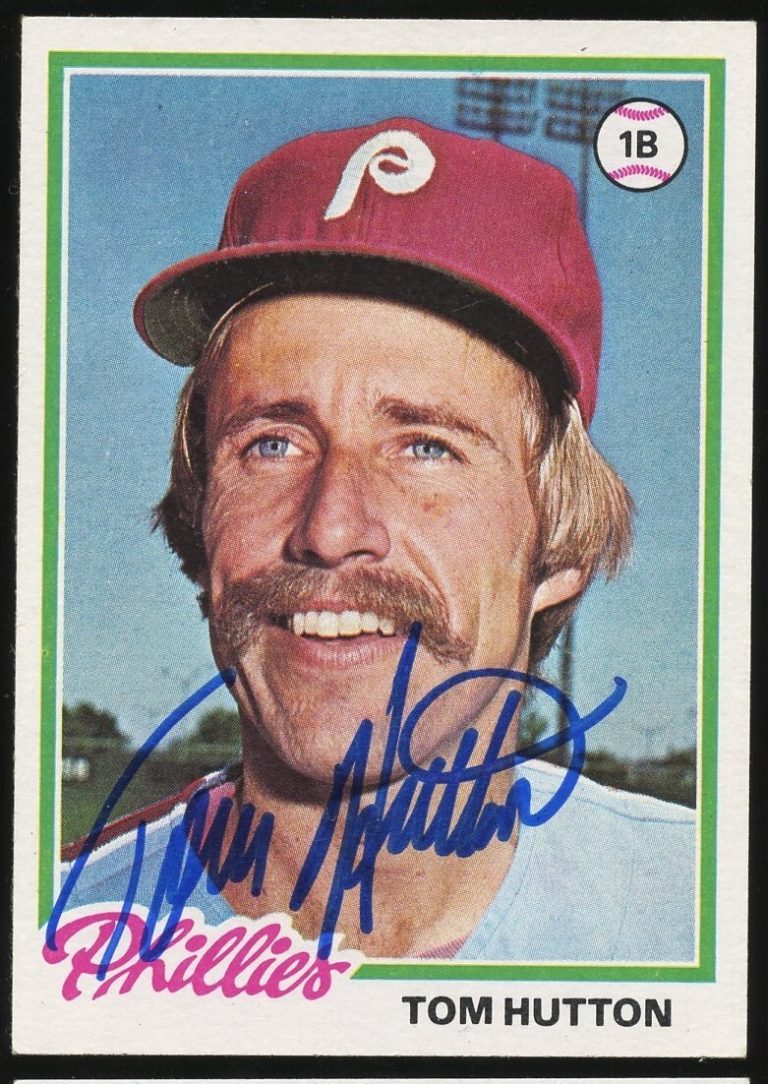Tom Hutton #568 signed autograph auto 1978 Topps Baseball Trading Card