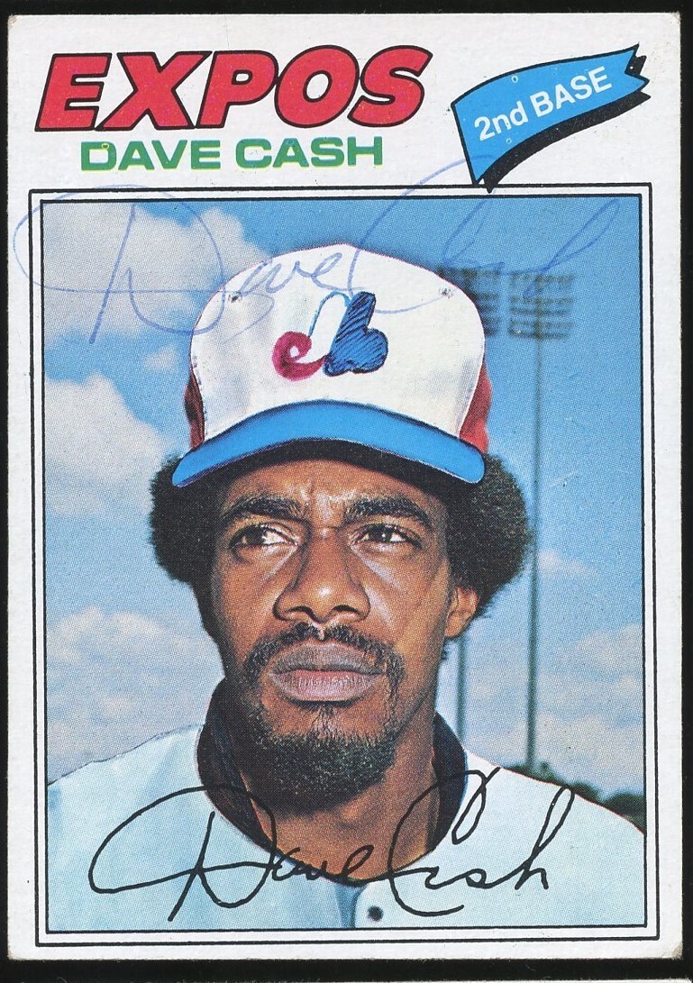Dave Cash #649 signed autograph auto 1977 Topps Baseball Trading Card