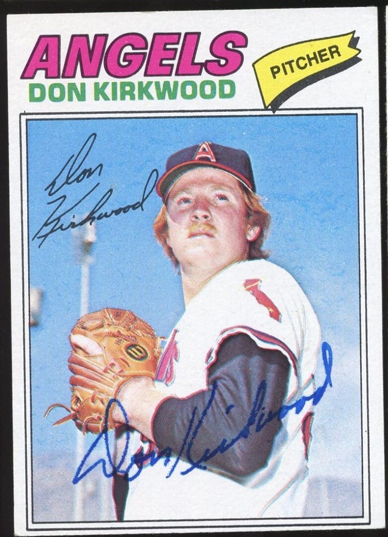 Don Kirkwood #519 signed autograph auto 1977 Topps Baseball Trading Card
