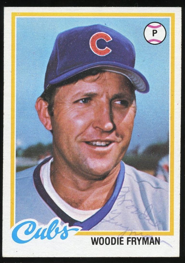 Woodie Fryman #585 signed autograph auto 1978 Topps Baseball Trading Card