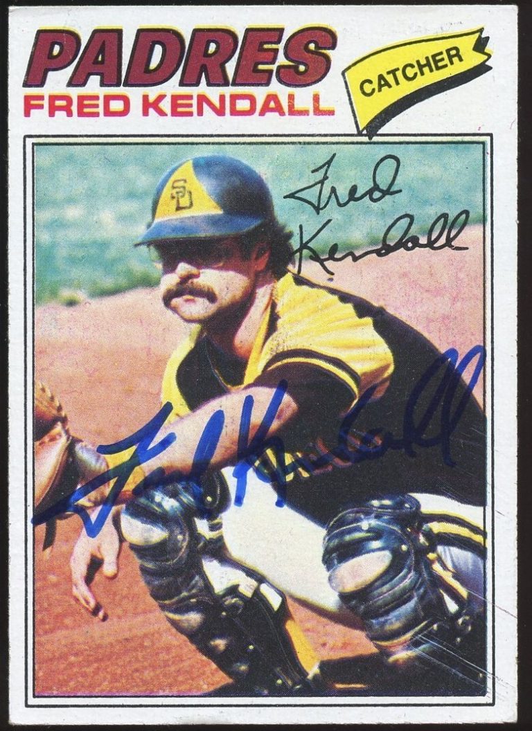 Fred Kendall #576 signed autograph auto 1977 Topps Baseball Trading Card
