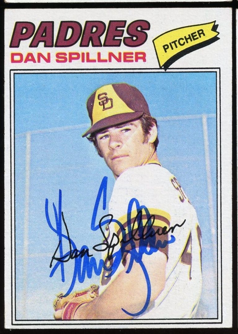 Dan Spillner #182 signed autograph auto 1977 Topps Baseball Trading Card