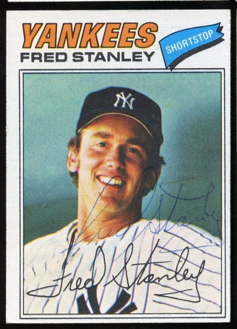 Fred Stanley #123 signed autograph auto 1977 Topps Baseball Trading Card