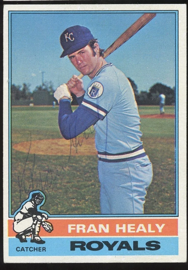Fran Healy #394 signed autograph auto 1976 Topps Baseball Trading Card