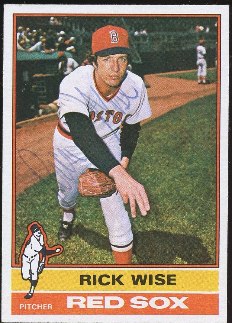 Rick Wise #170 signed autograph auto 1976 Topps Baseball Trading Card