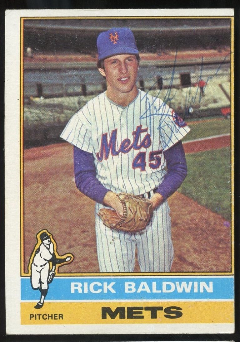 Rick Baldwin #372 signed autograph auto 1976 Topps Baseball Trading Card