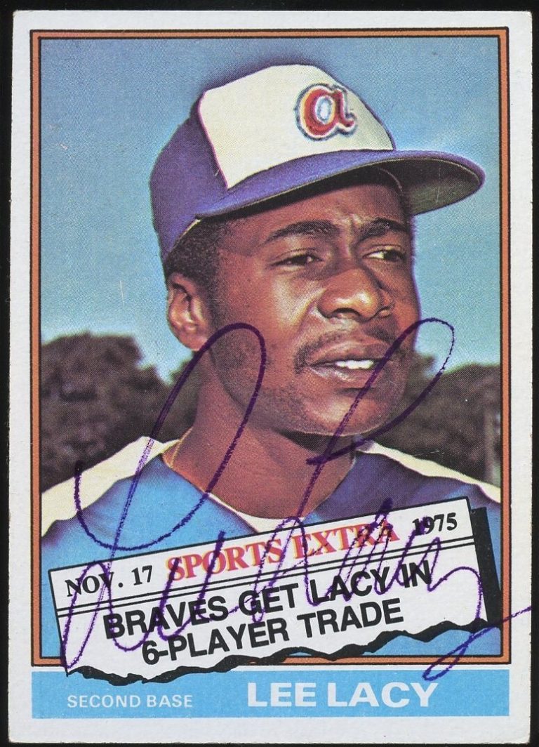 Lee Lacy #99T signed autograph auto 1976 Topps Baseball Trading Card