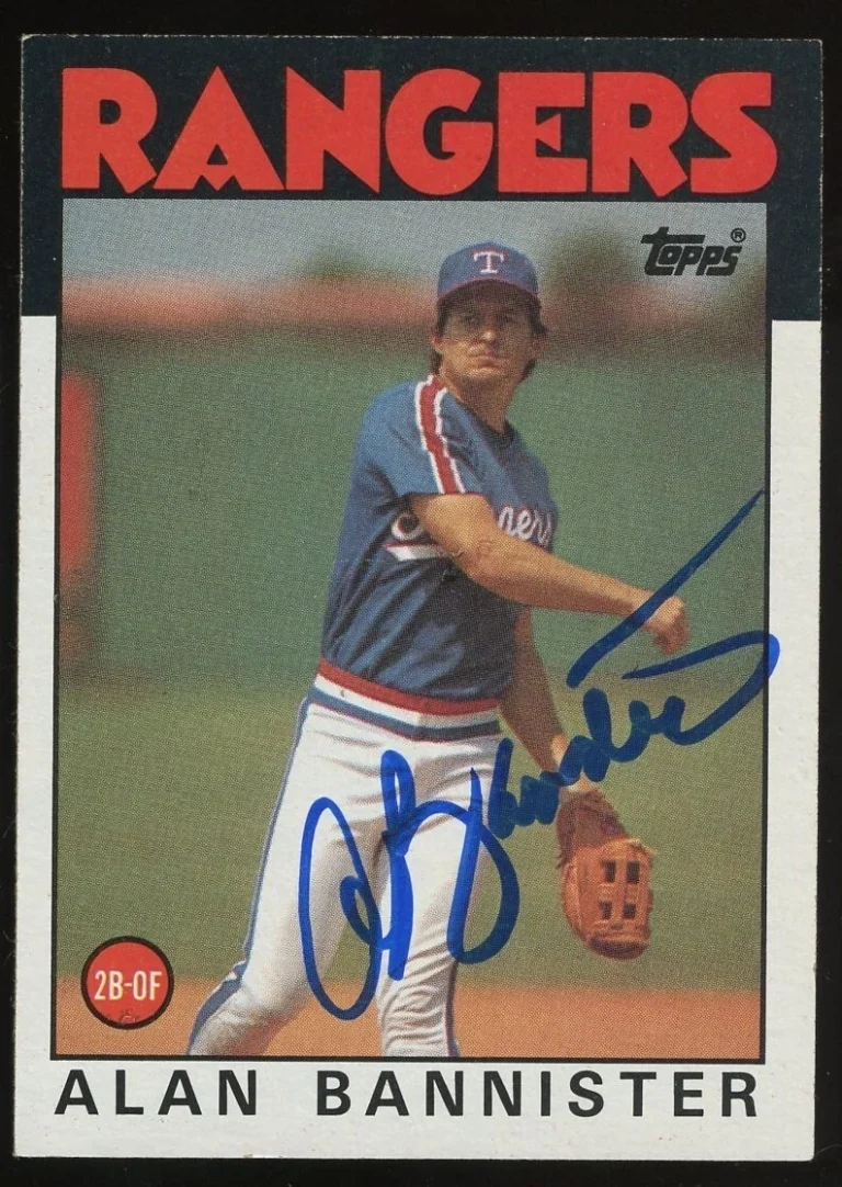 Alan Bannister #784 signed autograph auto 1986 Topps Baseball Trading Card