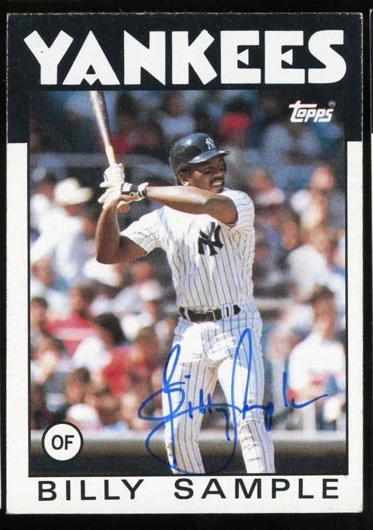 Billy Sample #533 signed autograph auto 1986 Topps Baseball Trading Card