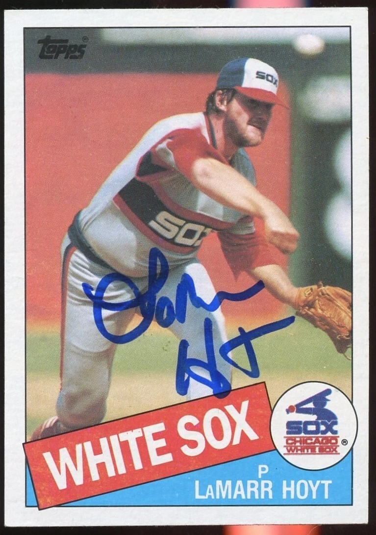 LaMarr Hoyt #520 signed autograph auto 1985 Topps Baseball Trading Card