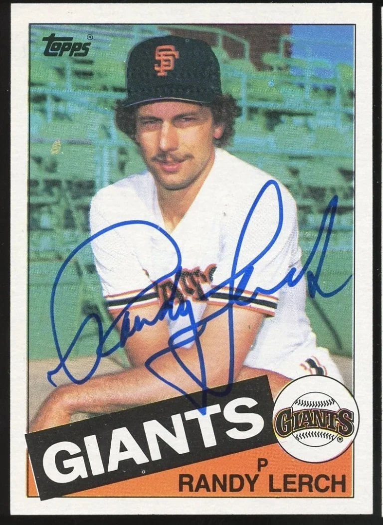Randy Lerch #103 signed autograph auto 1985 Topps Baseball Trading Card