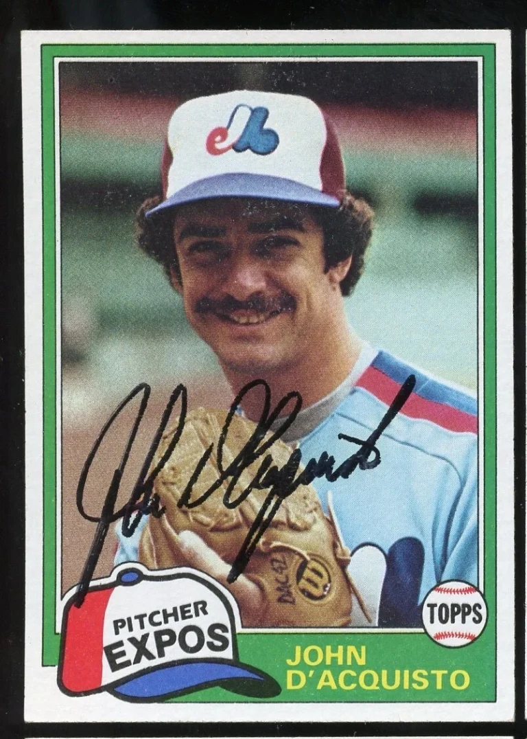 John D'Acquisto #427 signed autograph auto 1981 Topps Baseball Trading Card