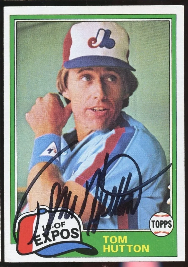 Tom Hutton #374 signed autograph auto 1981 Topps Baseball Trading Card