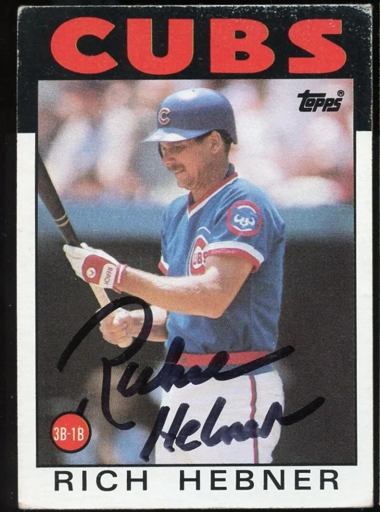 Rich Hebner #19 signed autograph auto 1986 Topps Baseball Trading Card