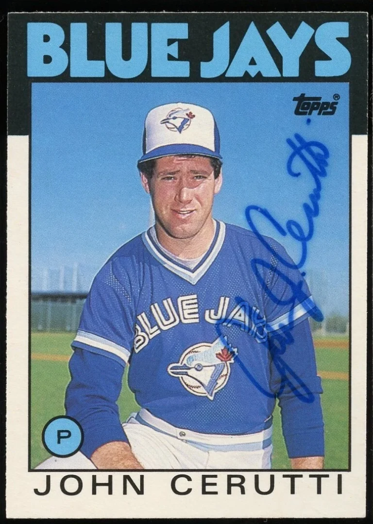 John Cerutti #23T signed autograph auto 1986 Topps Baseball Trading Card