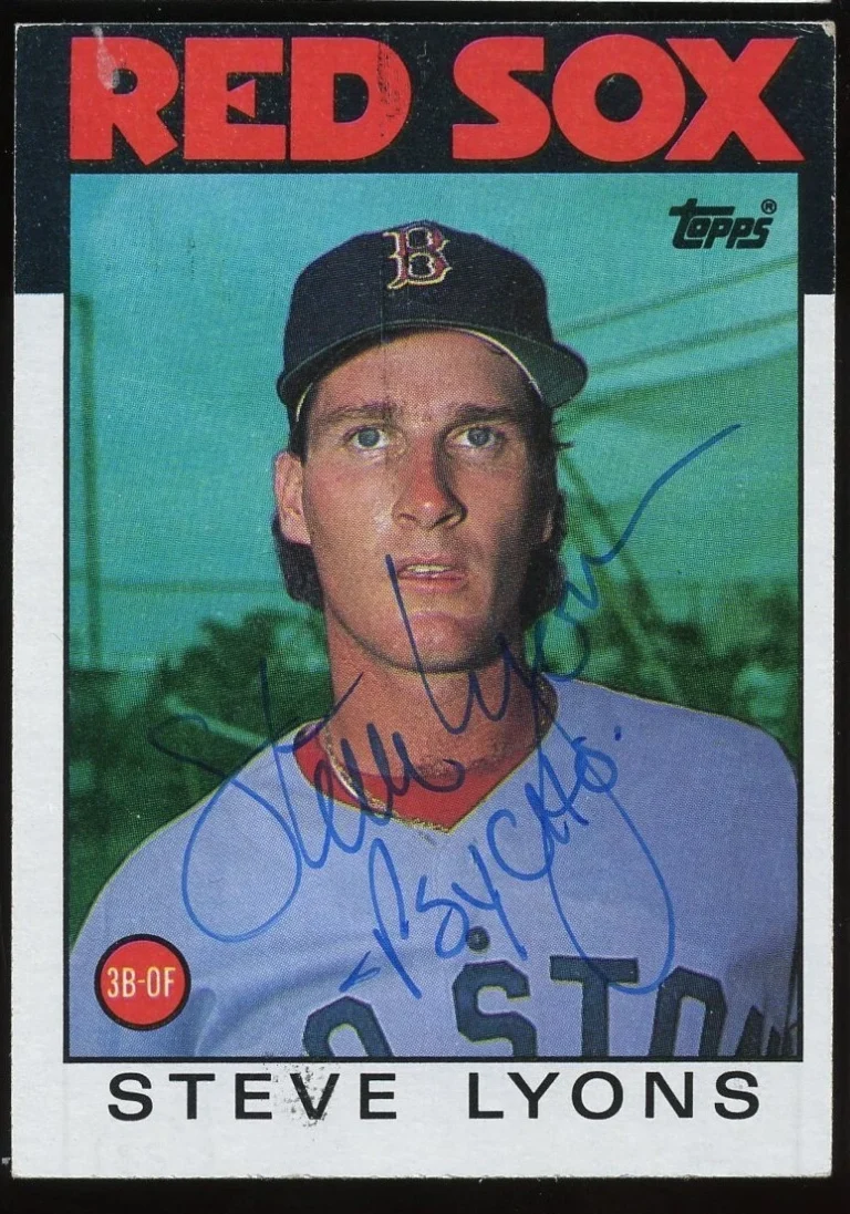 Steve Lyons #233 signed autograph auto 1986 Topps Baseball Trading Card