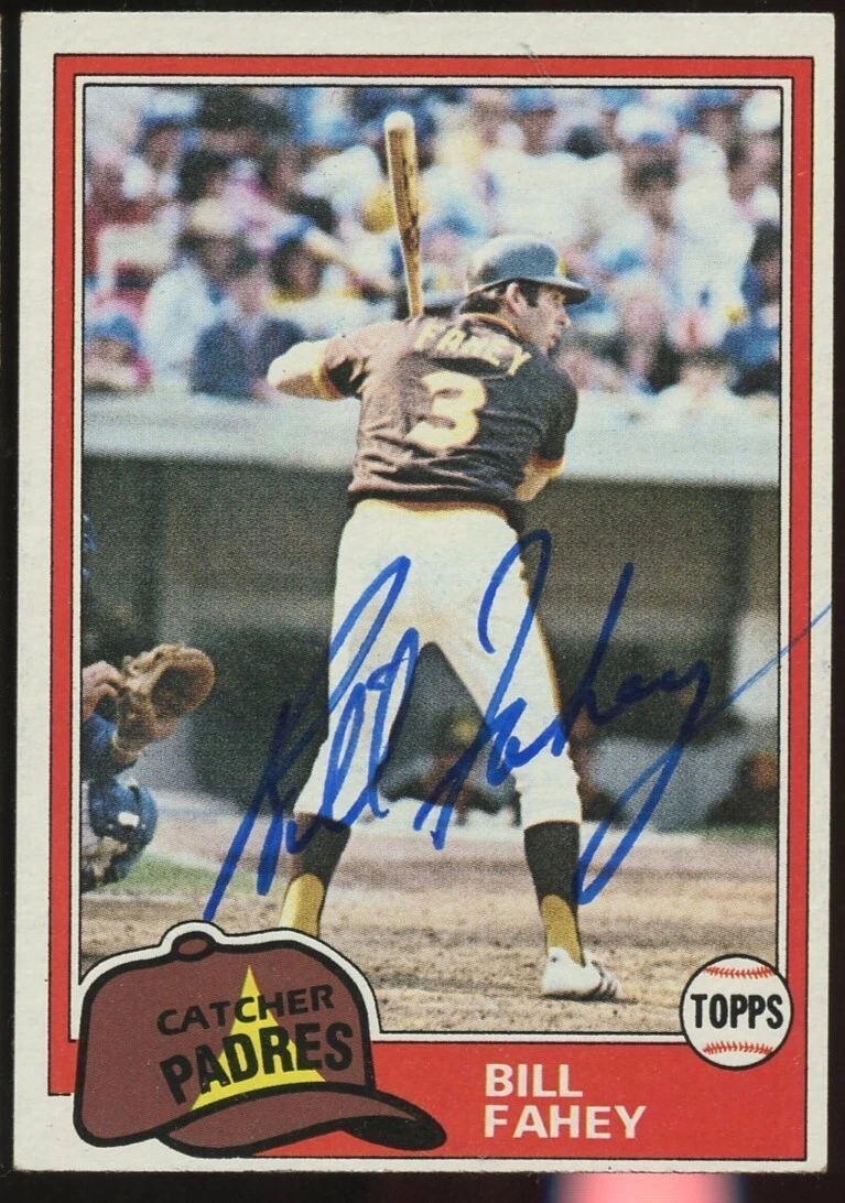 Bill Fahey #653 signed autograph auto 1981 Topps Baseball Trading Card
