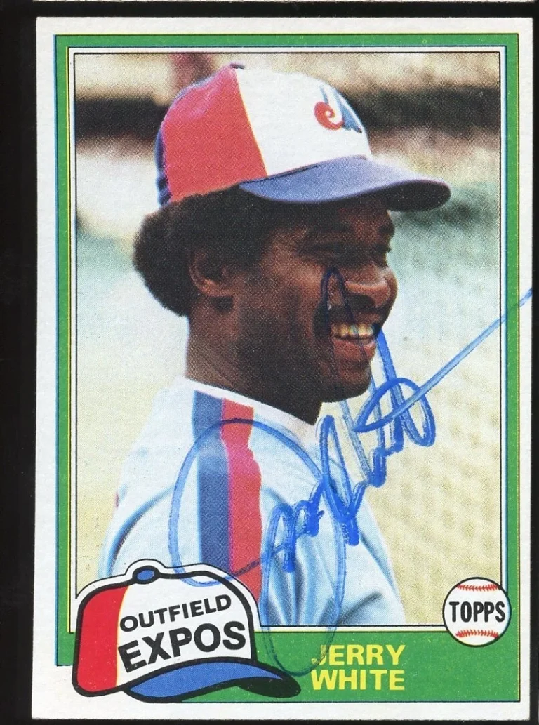 Jerry White #42 signed autograph auto 1981 Topps Baseball Trading Card